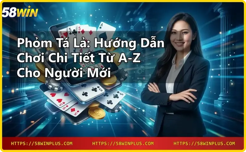 Bộ bài phỏm tá lả được xếp thành phỏm trên bàn gỗ, phong cách casino sang trọng