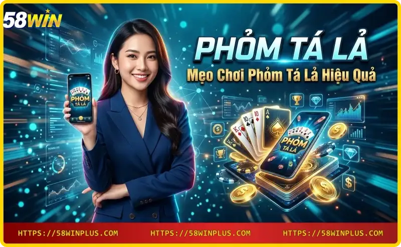 Chiến thuật câu bài trong phỏm tá lả, tay chỉ vào lá bài dụ đối thủ