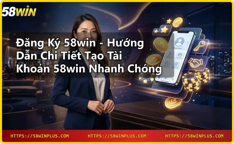 Giao diện 58win với nhiều sản phẩm cá cược hấp dẫn