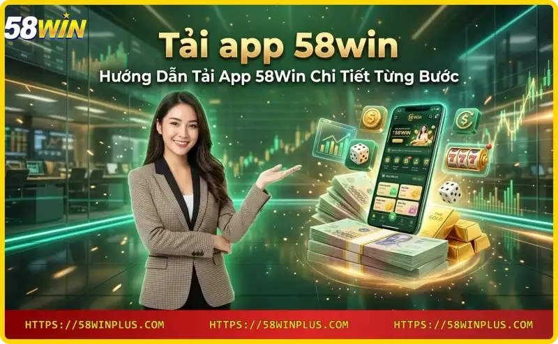 Hướng dẫn tải app 58win từng bước trên điện thoại