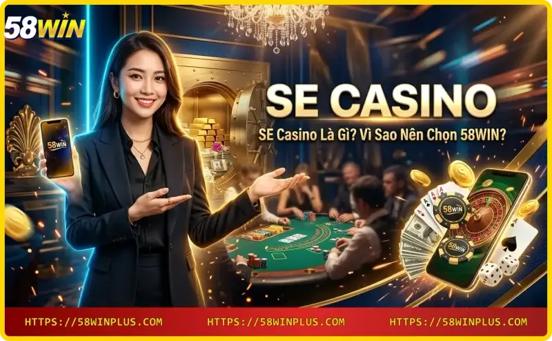 SE casino giao diện hiện đại và sang trọng tại 58WIN