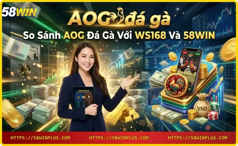 So sánh AOG đá gà với WS168 và 58WIN, AOG nổi bật với chất lượng vượt trội