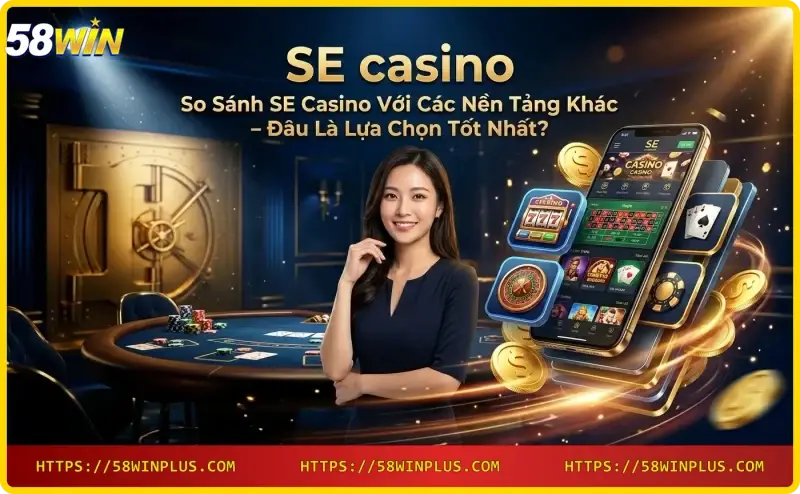 So sánh SE casino, WM casino và Casino 58win - nền tảng casino trực tuyến